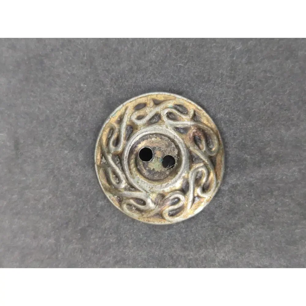 LOT K of 10 Antique Vintage Victorian Brass Mixed Materials Buttons ESTATE FIND
